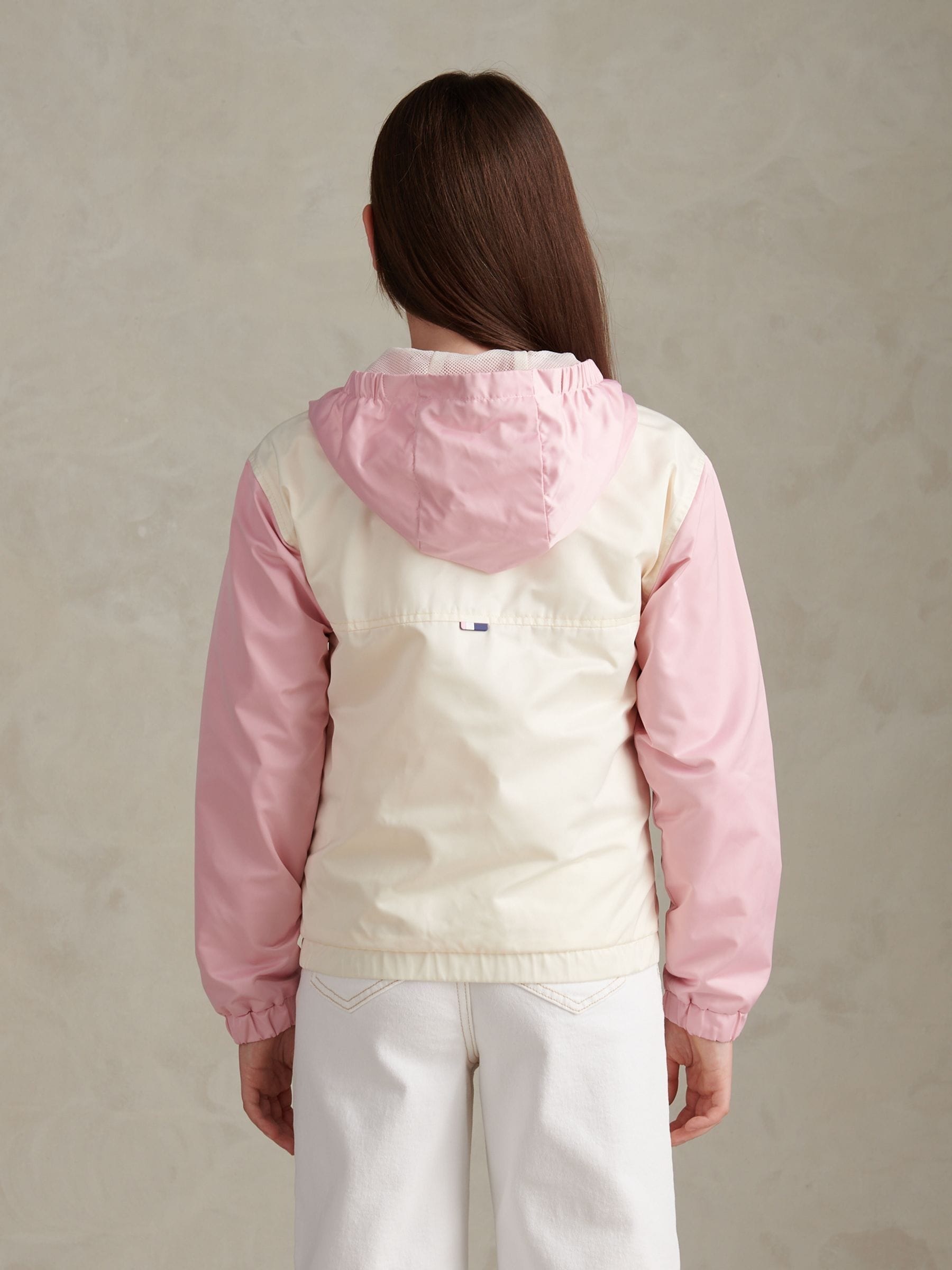 Dsiney Kidz - U.S. Polo Assn. White Colourblock Hooded Windbreaker Jacket image 4