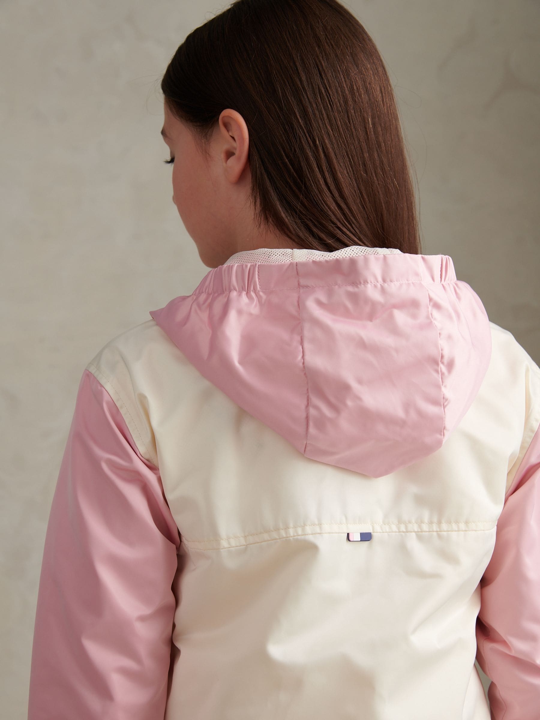 Dsiney Kidz - U.S. Polo Assn. White Colourblock Hooded Windbreaker Jacket image 5