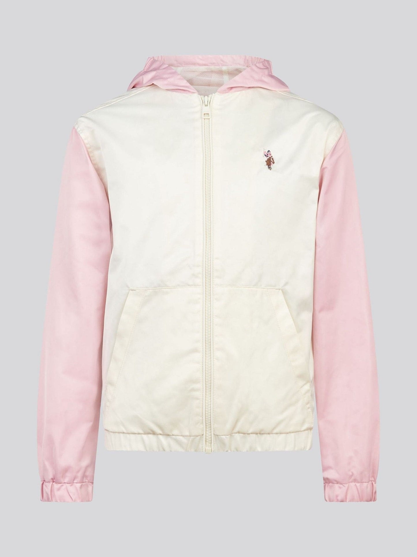 Dsiney Kidz - U.S. Polo Assn. White Colourblock Hooded Windbreaker Jacket image 6