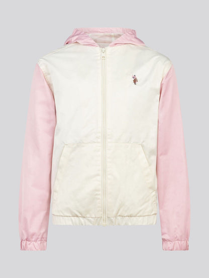 Dsiney Kidz - U.S. Polo Assn. White Colourblock Hooded Windbreaker Jacket image 6
