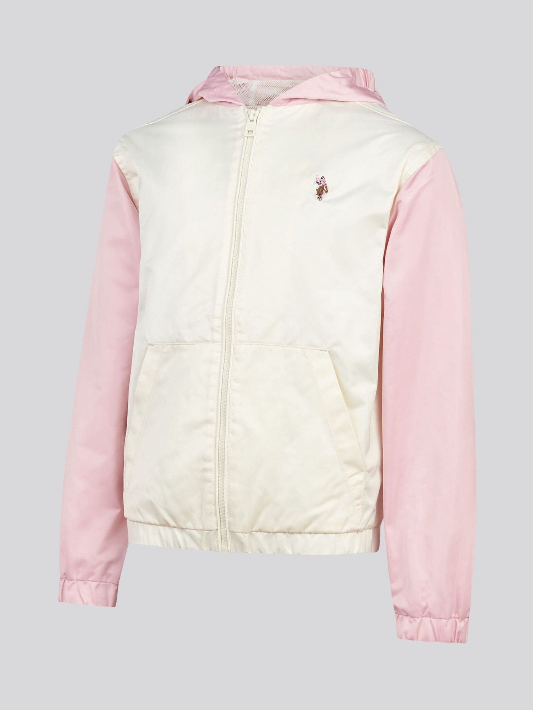 Dsiney Kidz - U.S. Polo Assn. White Colourblock Hooded Windbreaker Jacket image 7