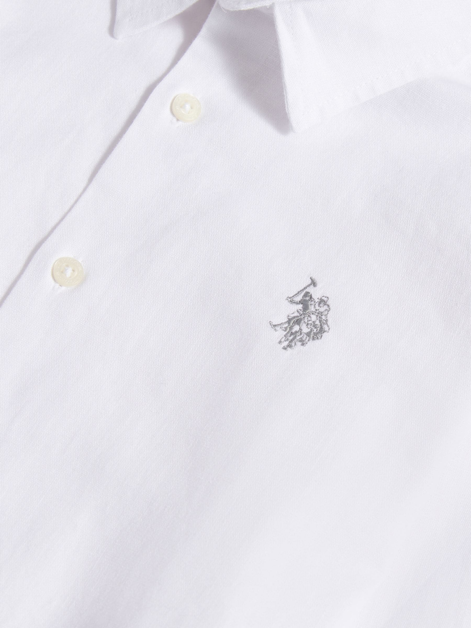 Dsiney Kidz - U.S. Polo Assn. White Linen Blend Shirt image 8