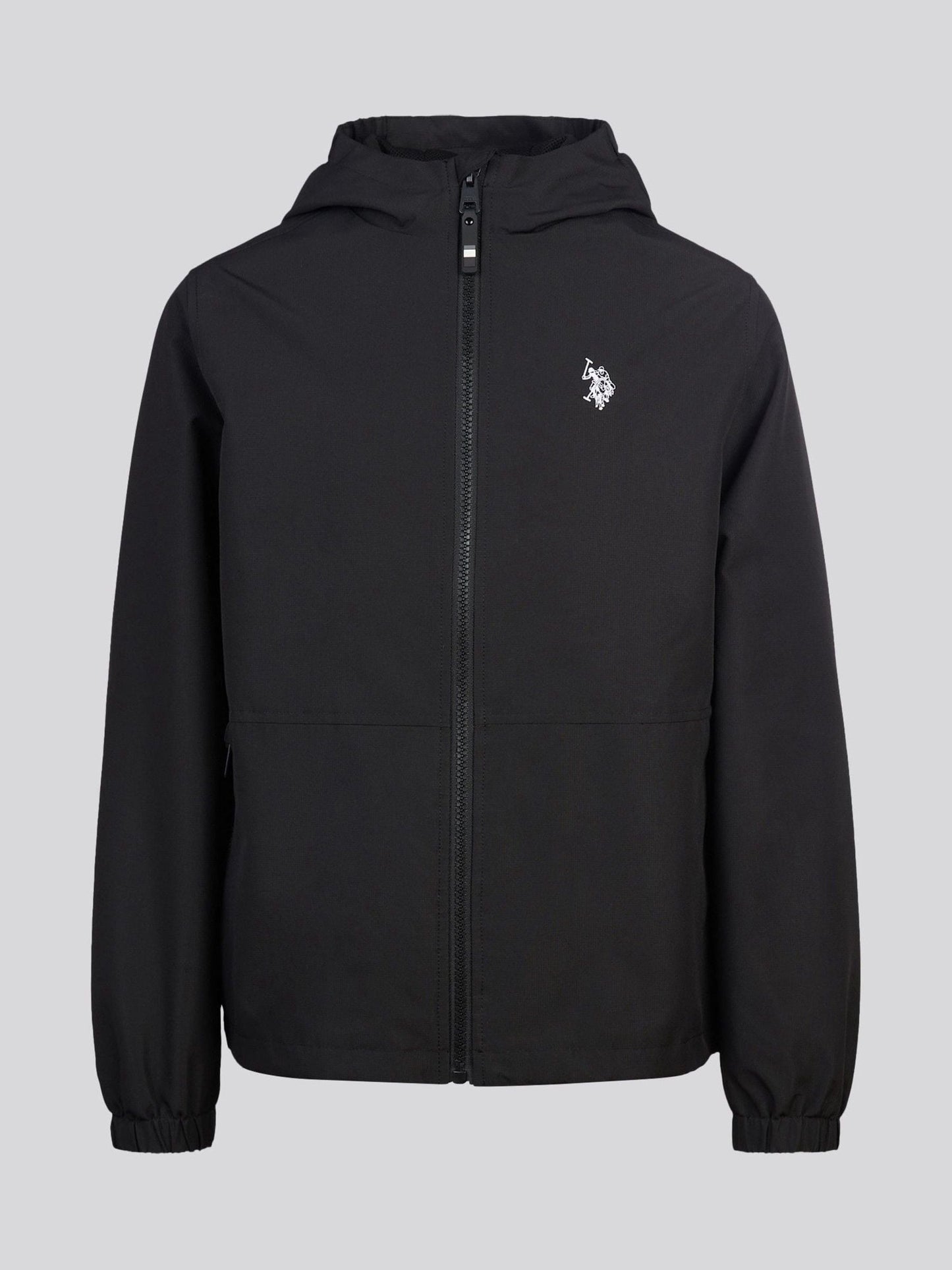 Dsiney Kidz - U.S. Polo Assn. Black Mesh Lined Hooded Windbreaker Jacket image 1