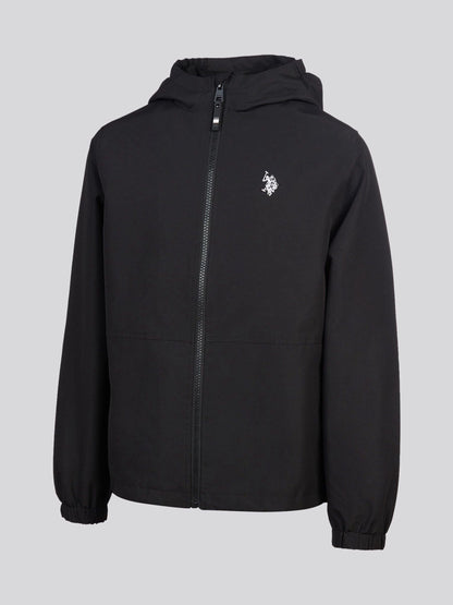 Dsiney Kidz - U.S. Polo Assn. Black Mesh Lined Hooded Windbreaker Jacket image 2