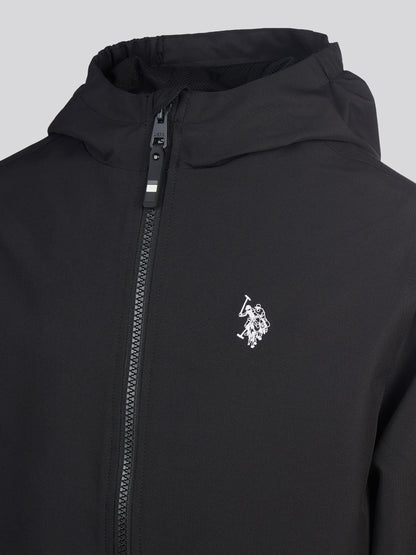 Dsiney Kidz - U.S. Polo Assn. Black Mesh Lined Hooded Windbreaker Jacket image 4
