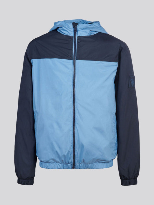Dsiney Kidz - U.S. Polo Assn. Blue Contrast Panelled Windbreaker Jacket image 1