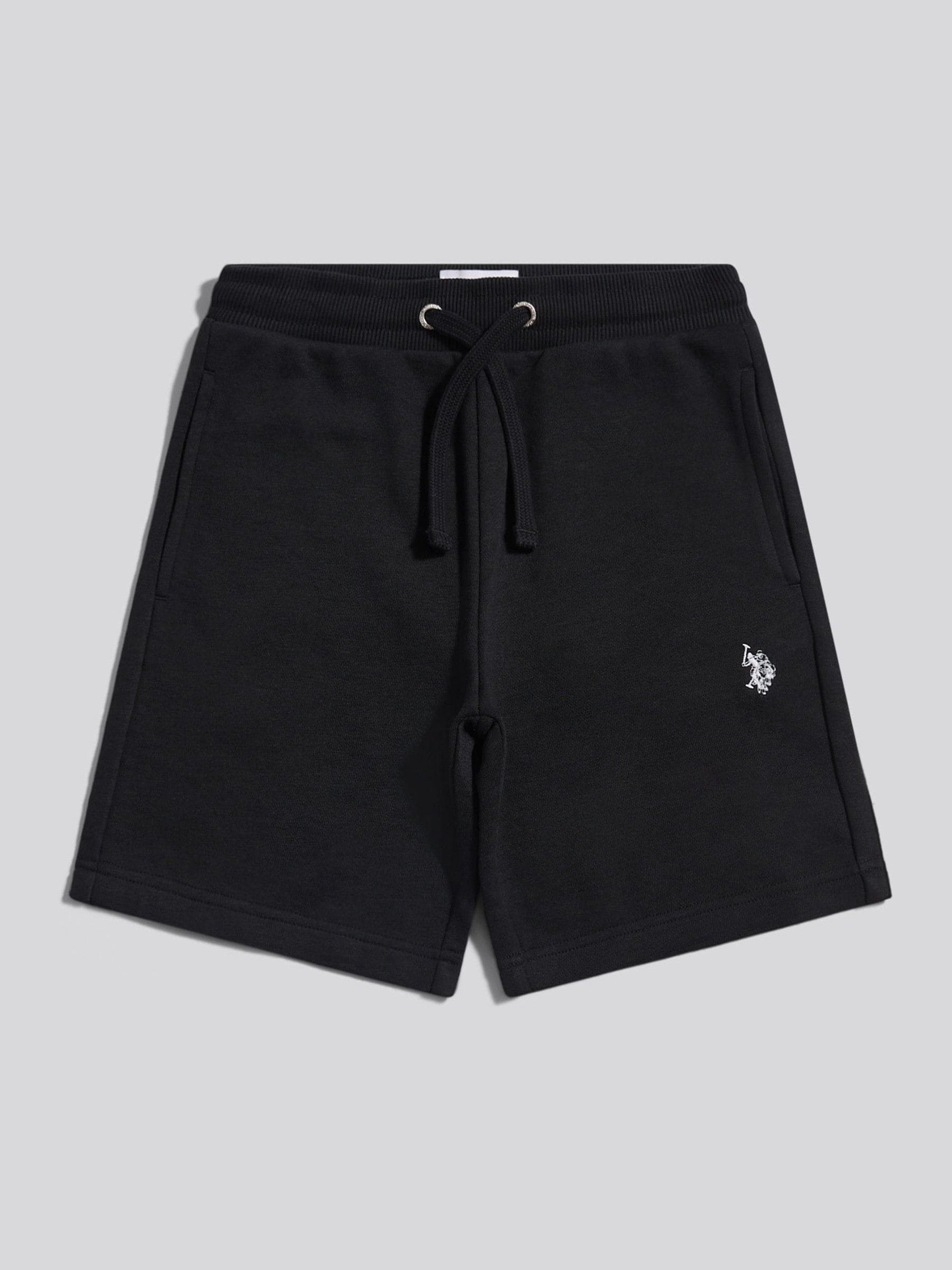 Dsiney Kidz - U.S. Polo Assn. Black Double Horsemen Sweat Shorts image 1