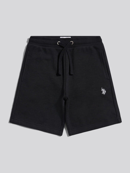 Dsiney Kidz - U.S. Polo Assn. Black Double Horsemen Sweat Shorts image 1