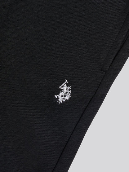 Dsiney Kidz - U.S. Polo Assn. Black Double Horsemen Sweat Shorts image 3