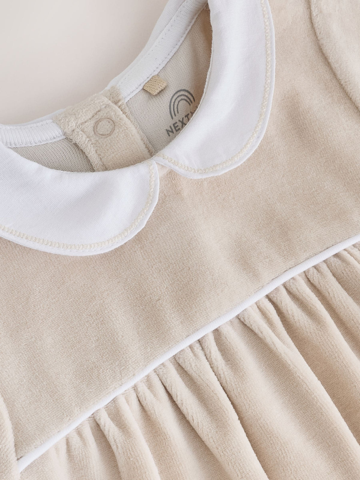 Neutral Collared Baby Sleepsuit (0-2yrs) - image 5