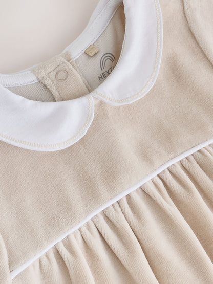 Neutral Collared Baby Sleepsuit (0-2yrs) - image 5