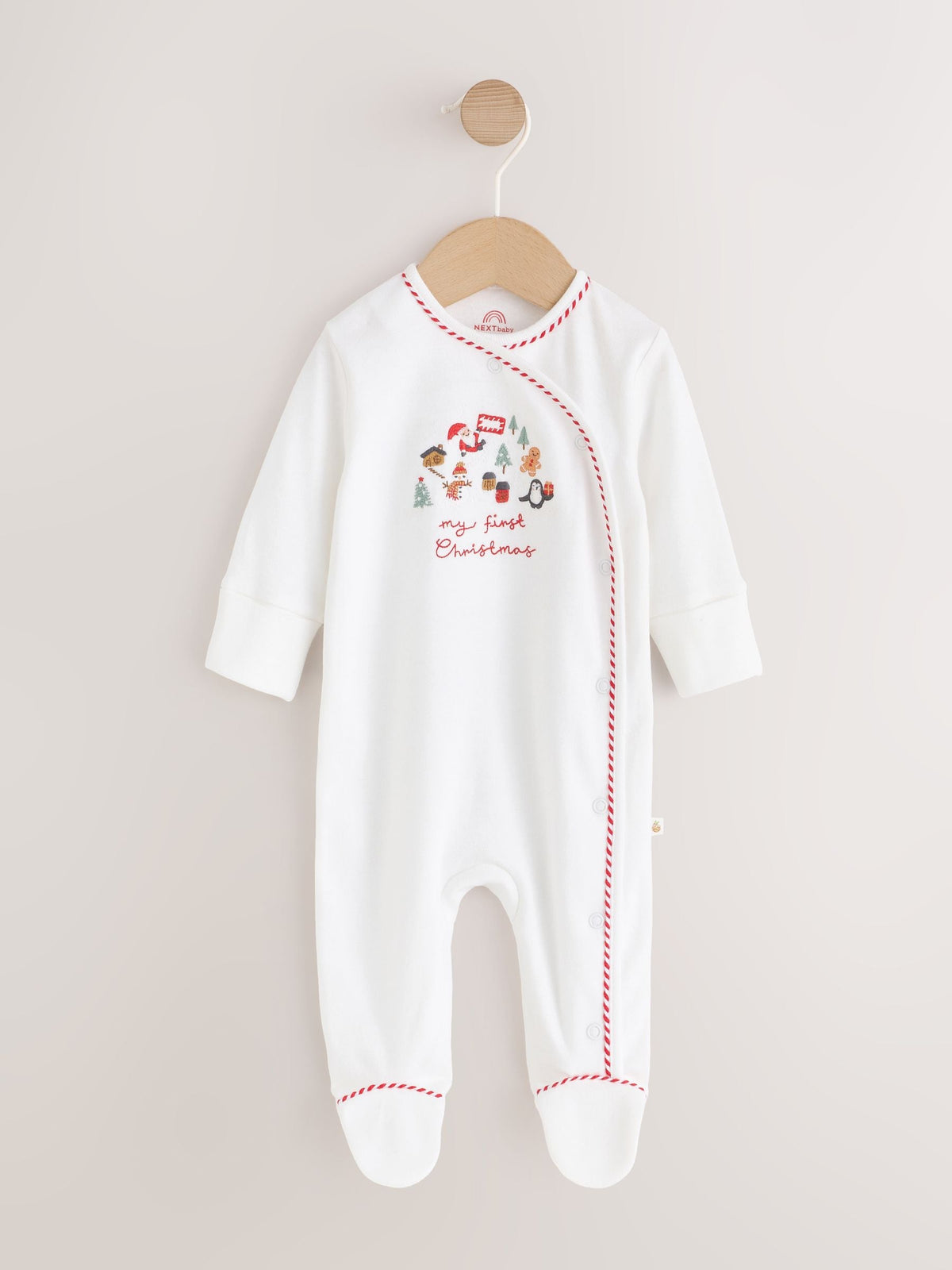 Neutral My First Christmas Baby Sleepsuit (0-18mths) - image 6