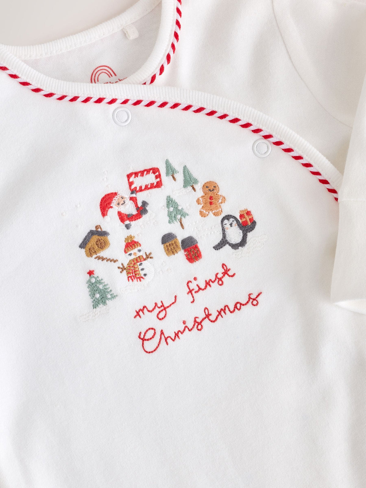 Neutral My First Christmas Baby Sleepsuit (0-18mths) - image 8