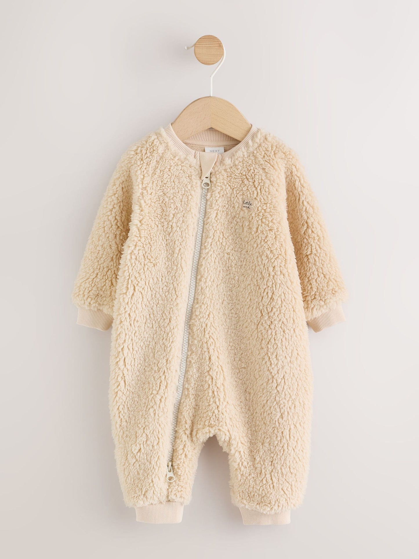Dsiney Kidz - Cream Borg Two Way Zip Sleepsuit image 1