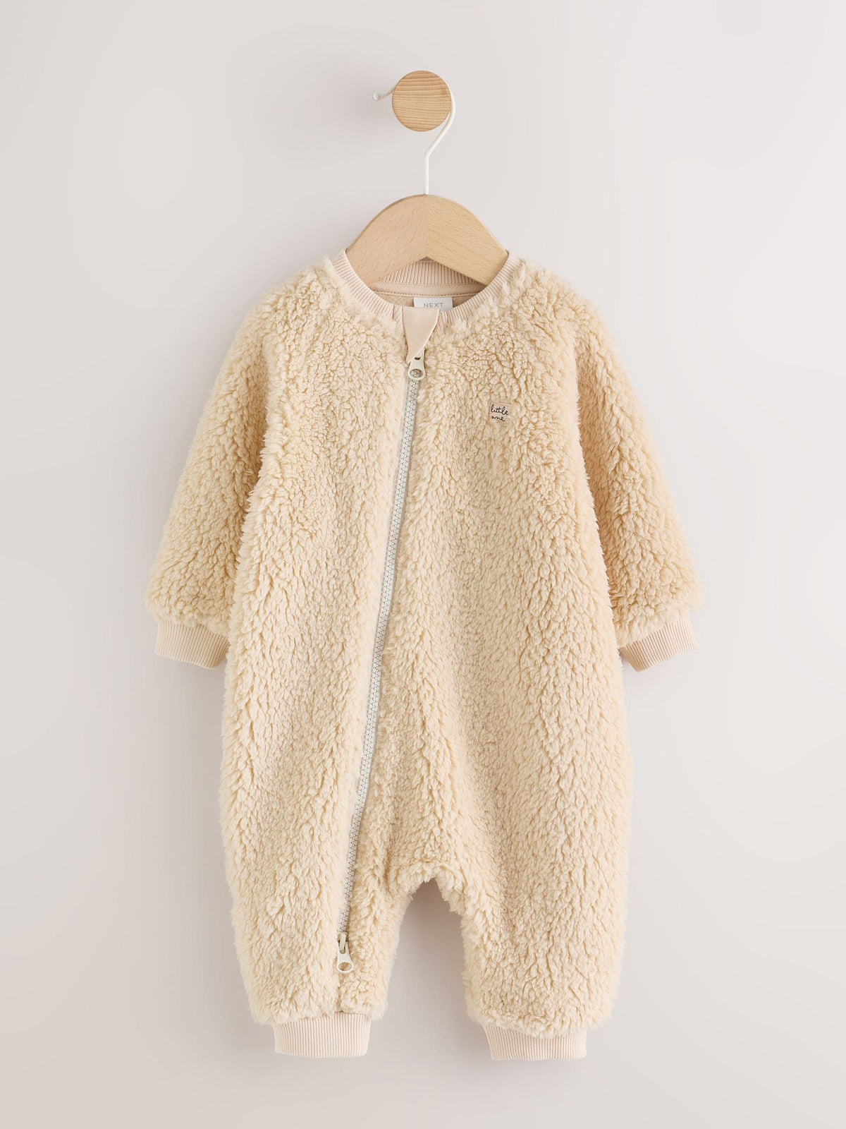 Dsiney Kidz - Cream Borg Two Way Zip Sleepsuit image 1