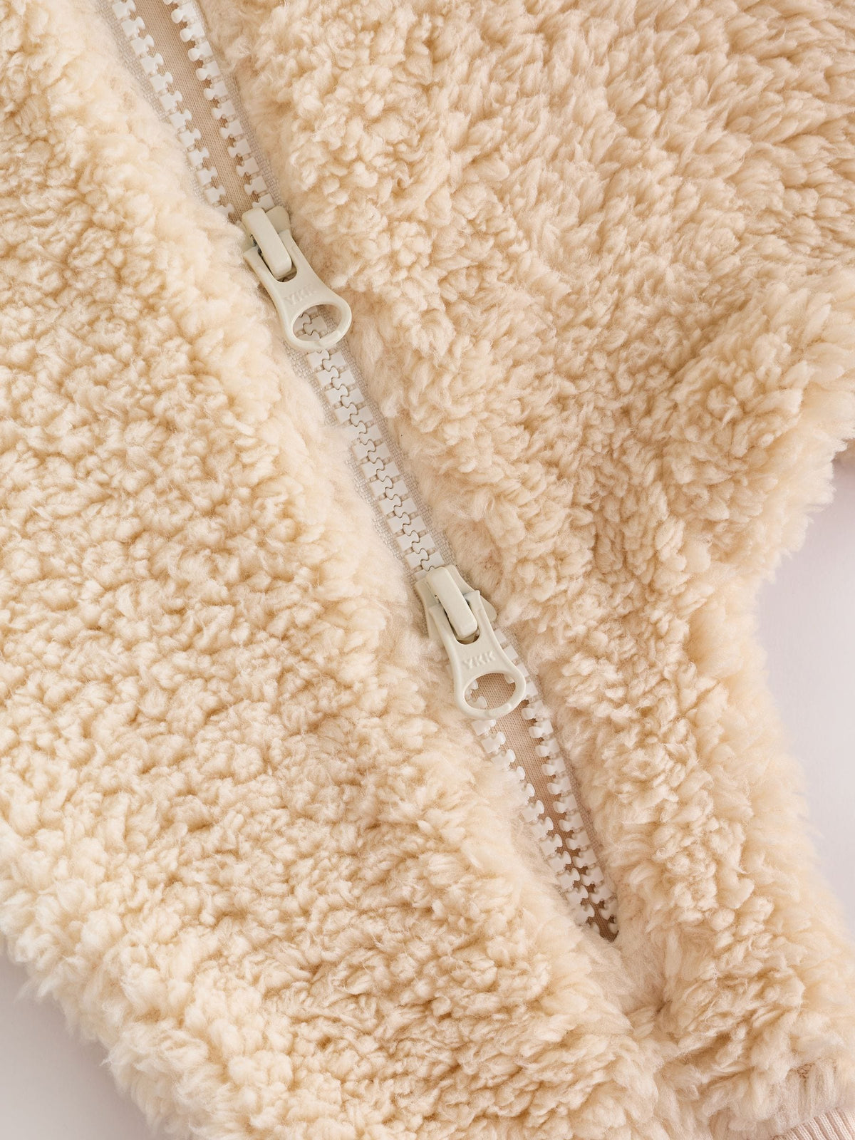 Dsiney Kidz - Cream Borg Two Way Zip Sleepsuit image 4