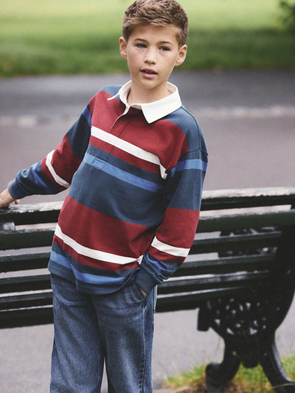 Dsiney Kidz - Red/Blue Rugby Polo Shirt (3-16yrs) image 1