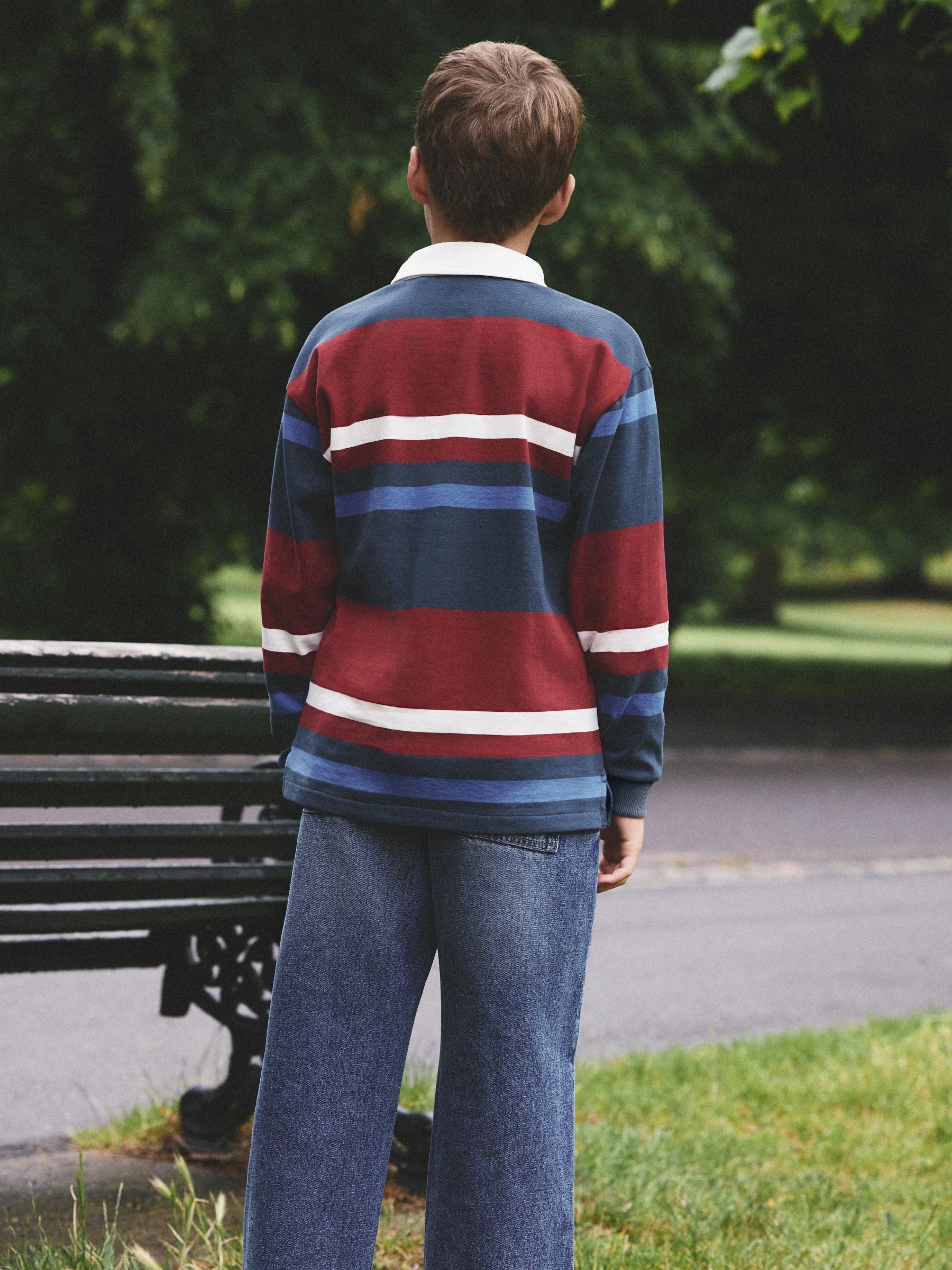 Dsiney Kidz - Red/Blue Rugby Polo Shirt (3-16yrs) image 3