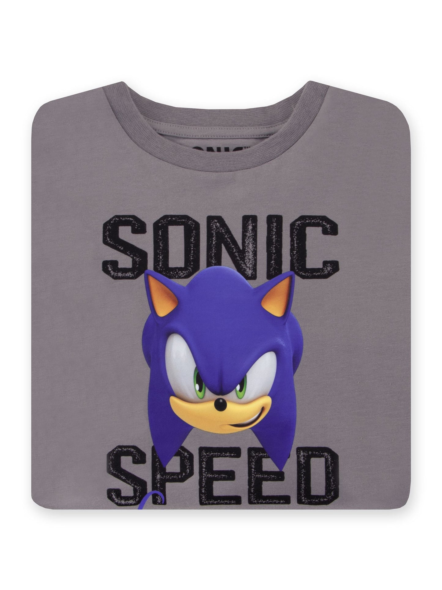 Character Grey Sonic The Hedgehog Long Sleeve T-Shirt image 3
