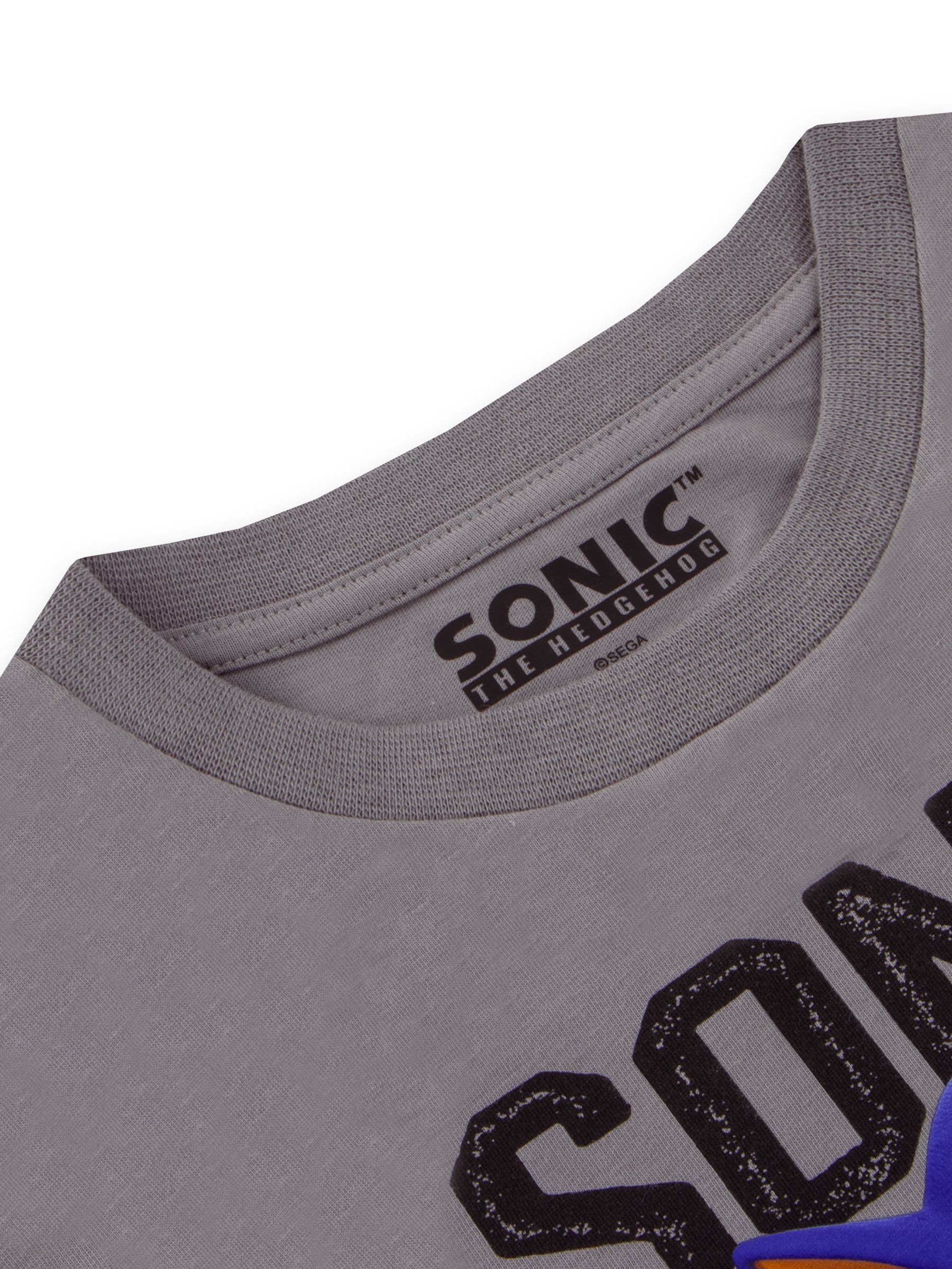 Character Grey Sonic The Hedgehog Long Sleeve T-Shirt image 4