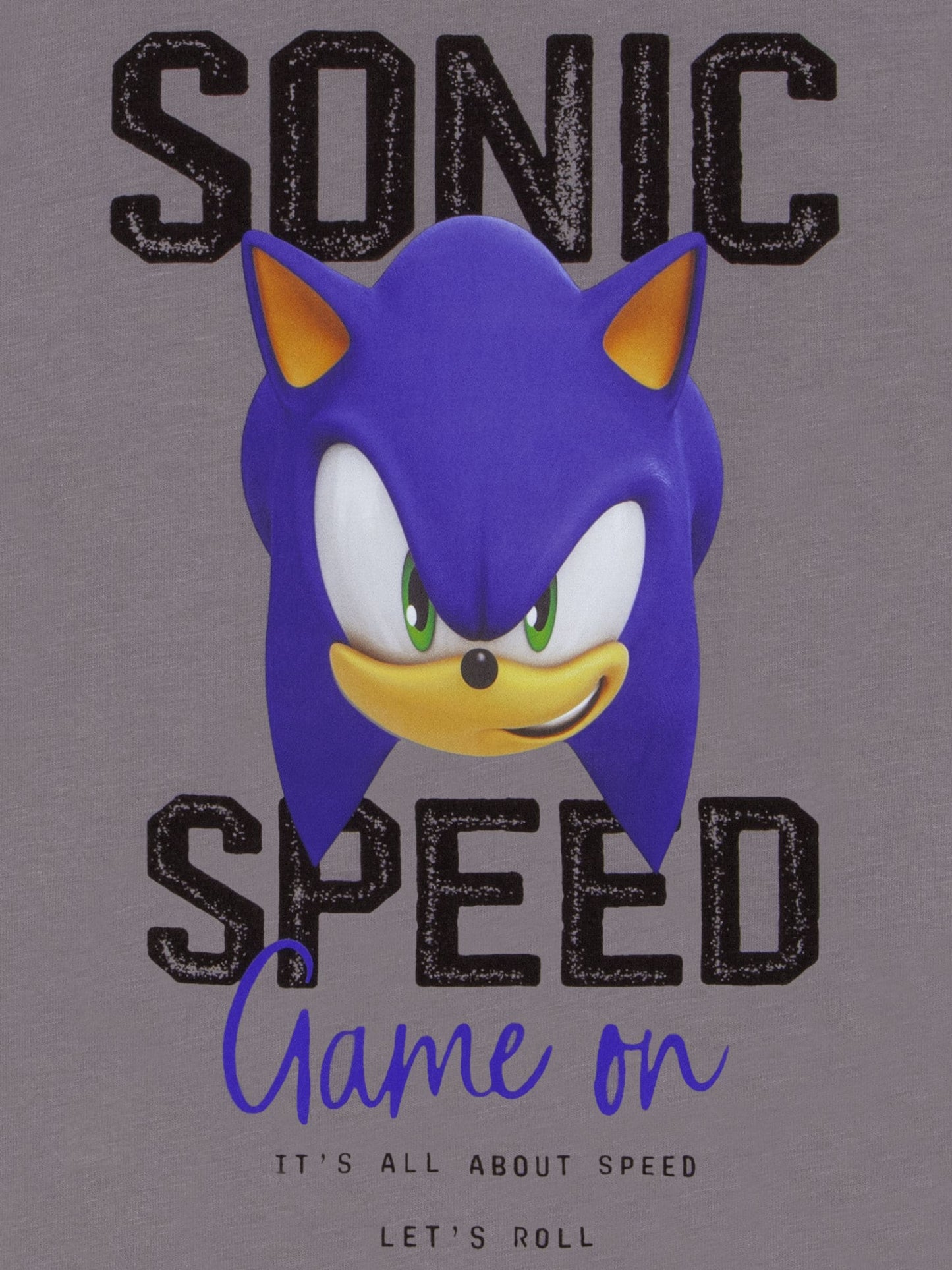 Character Grey Sonic The Hedgehog Long Sleeve T-Shirt image 5