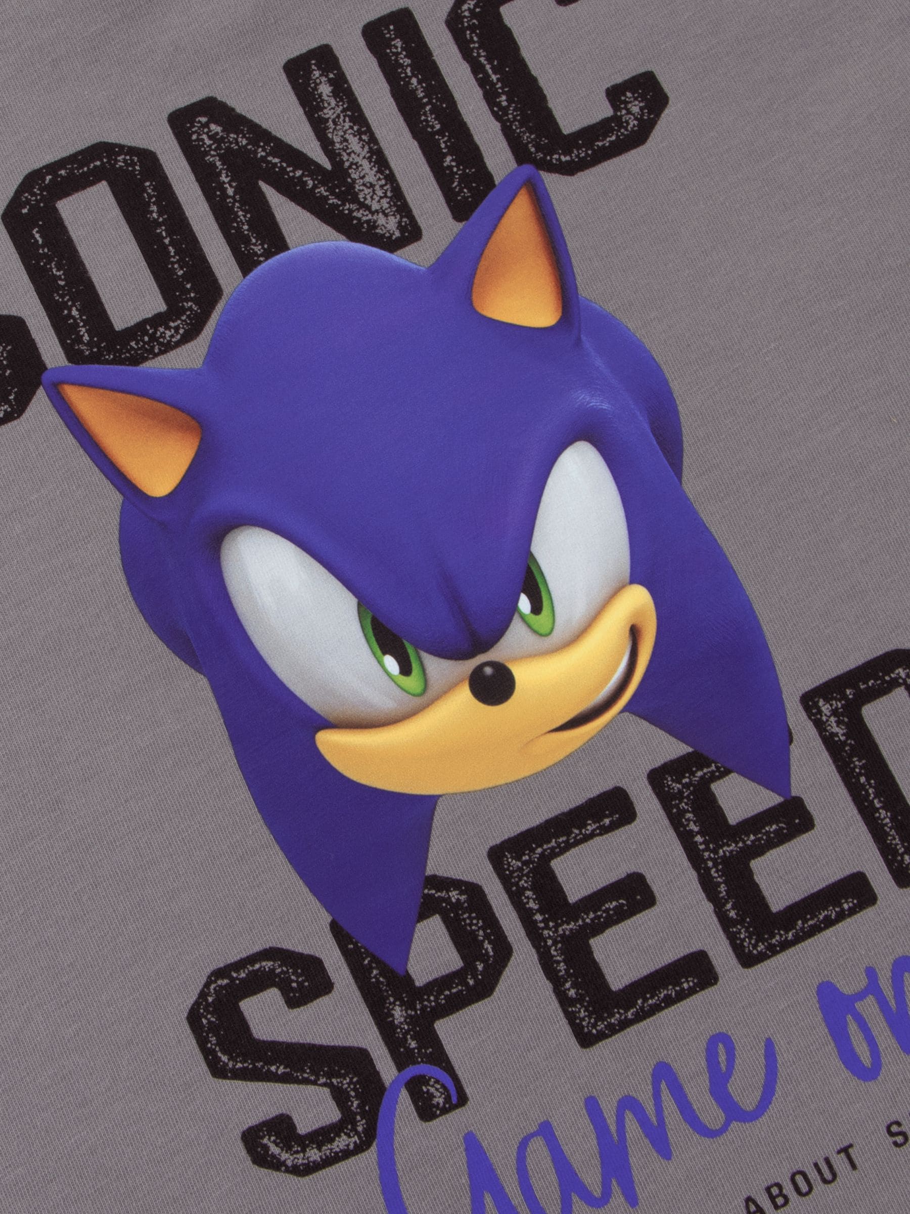 Character Grey Sonic The Hedgehog Long Sleeve T-Shirt image 6