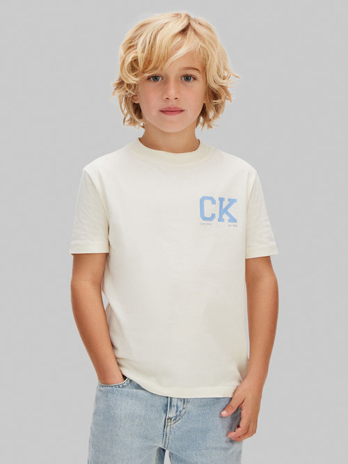 Calvin Klein White Short Sleeve Cotton T-Shirt image 1