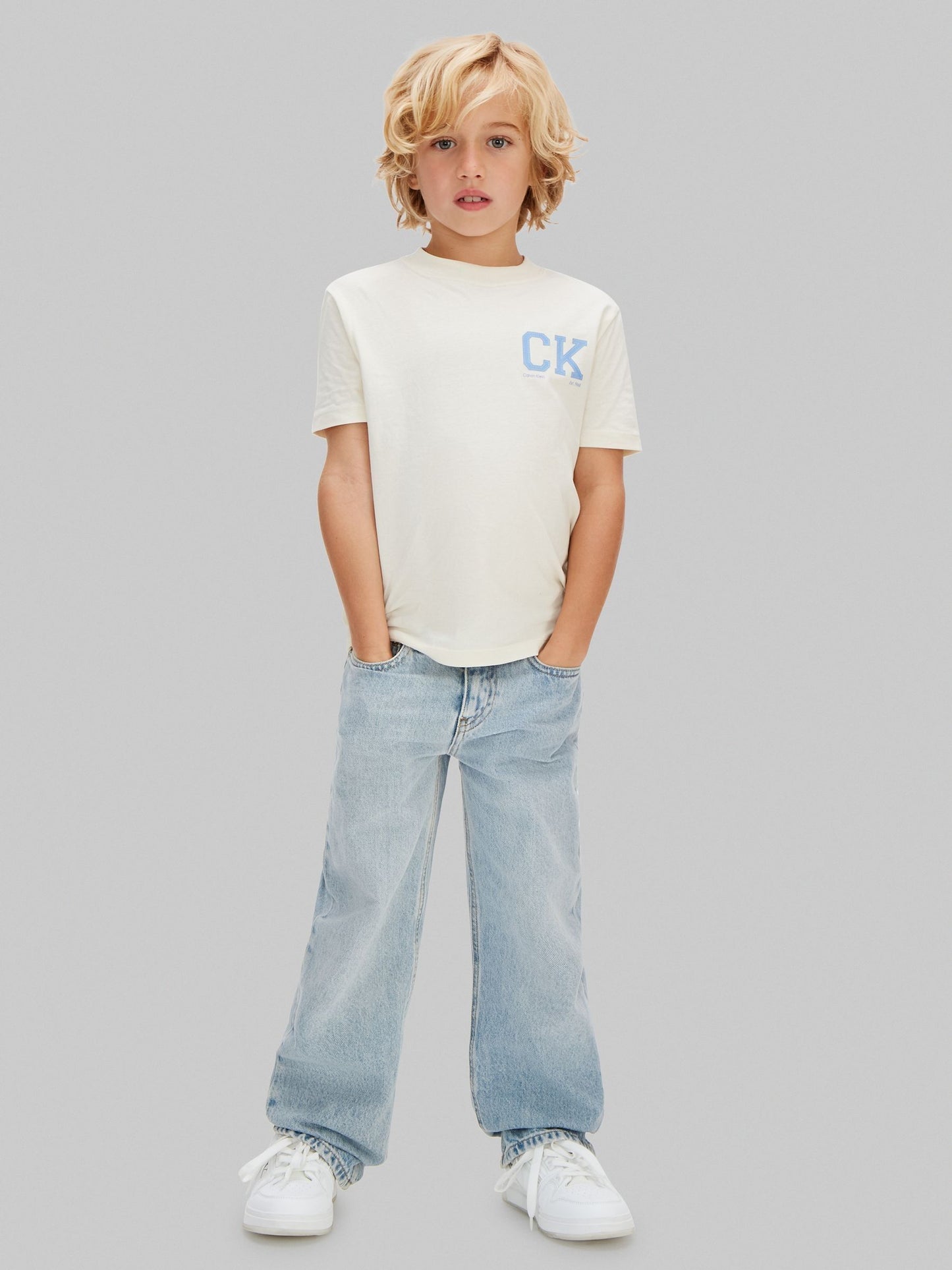 Calvin Klein White Short Sleeve Cotton T-Shirt image 3