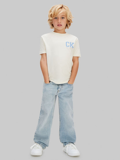 Calvin Klein White Short Sleeve Cotton T-Shirt image 3