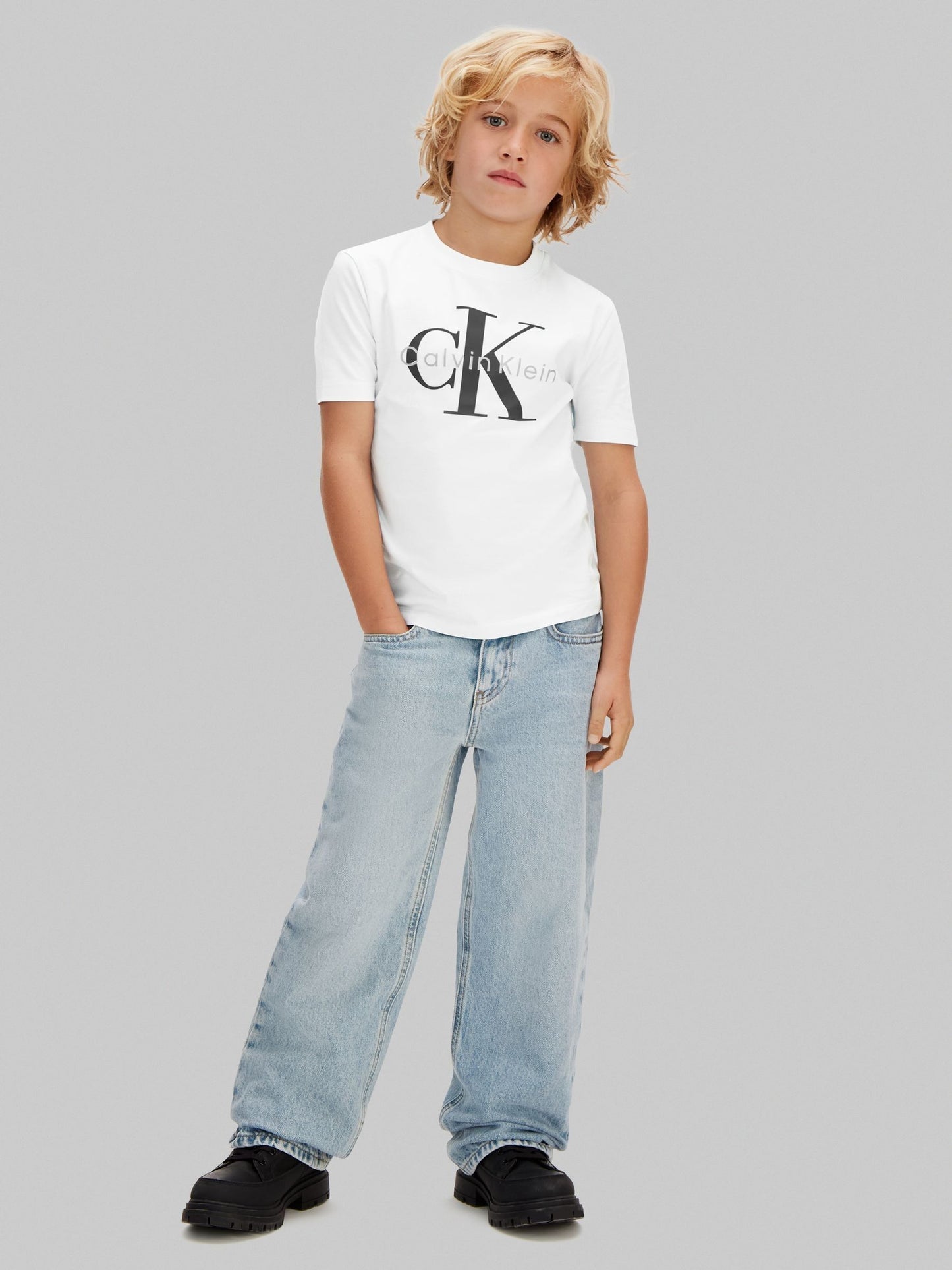 Calvin Klein White Short Sleeve Cotton T-Shirt image 3