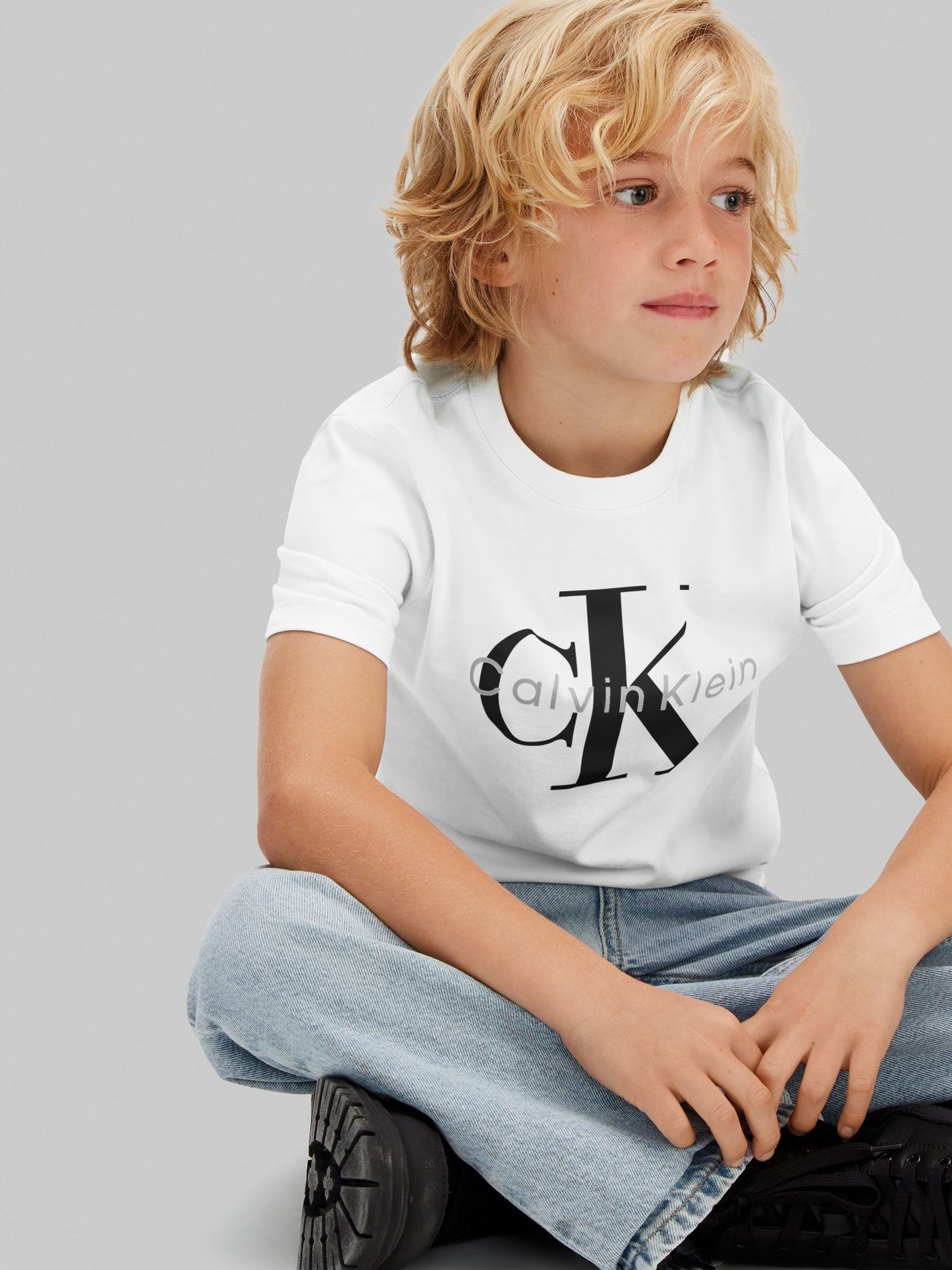 Calvin Klein White Short Sleeve Cotton T-Shirt image 4