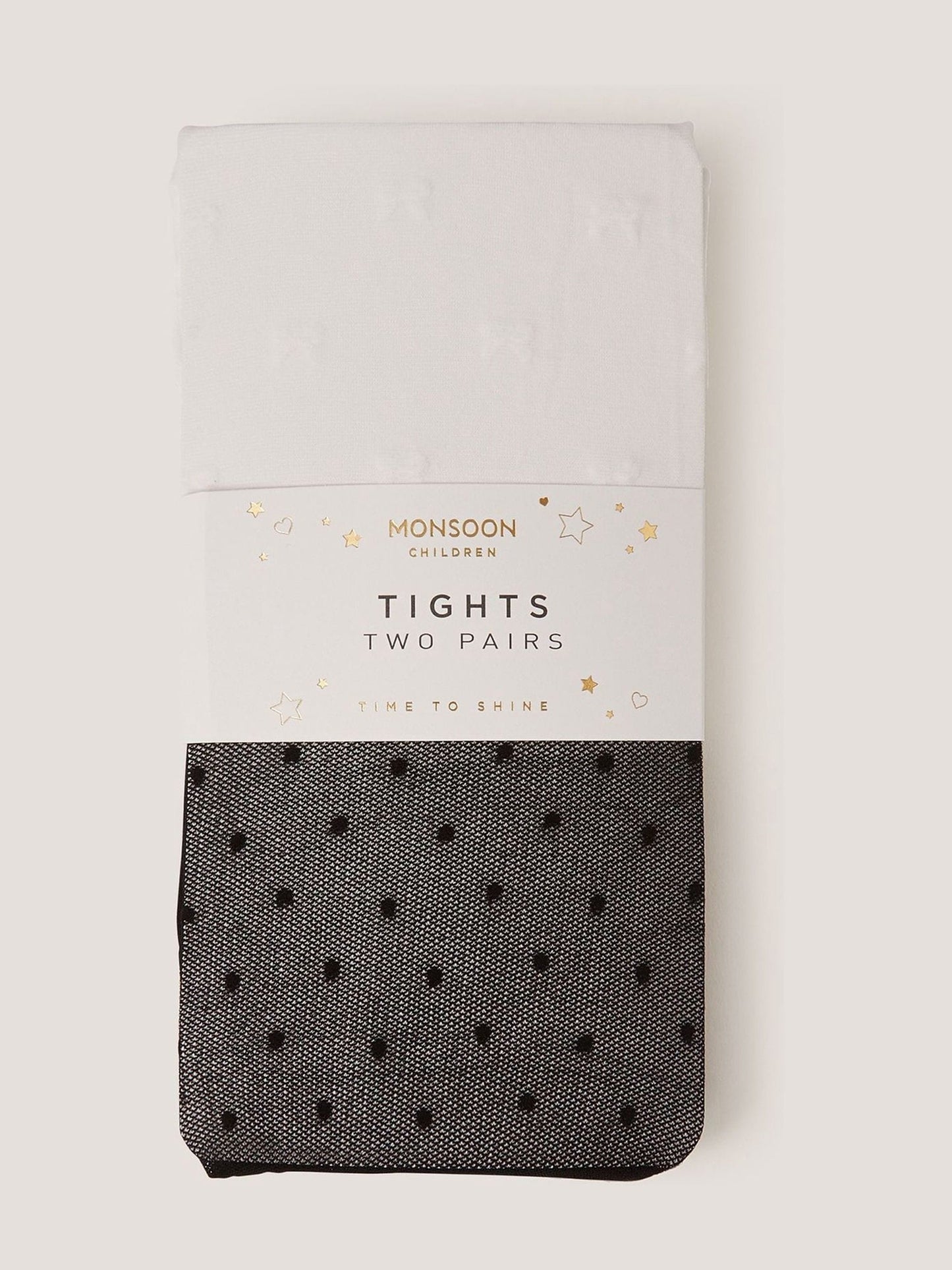 Monsoon White Sheer Bow Tights 2-Pack image 2