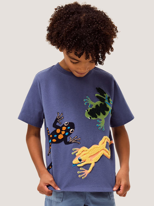 Monsoon Blue Flying Frog T-Shirt image 1
