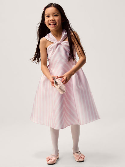 Monsoon Pink Marney Stripe Duchess Party Dress image 1