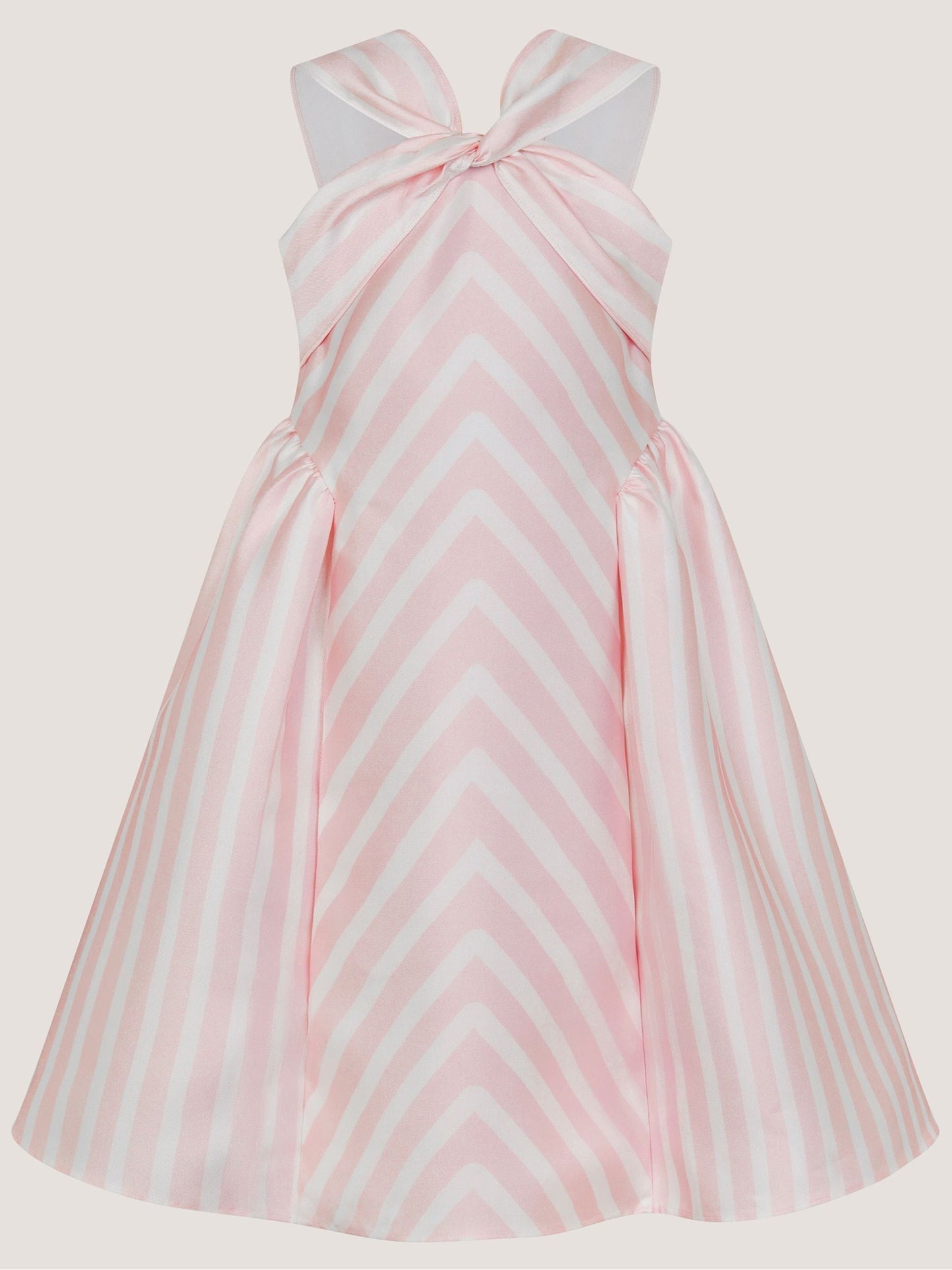 Monsoon Pink Marney Stripe Duchess Party Dress image 2