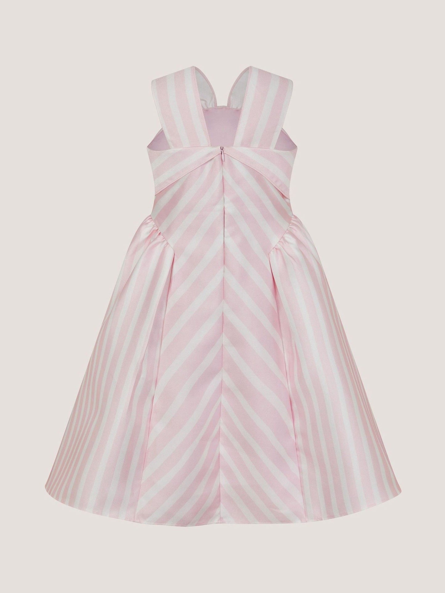Monsoon Pink Marney Stripe Duchess Party Dress image 3
