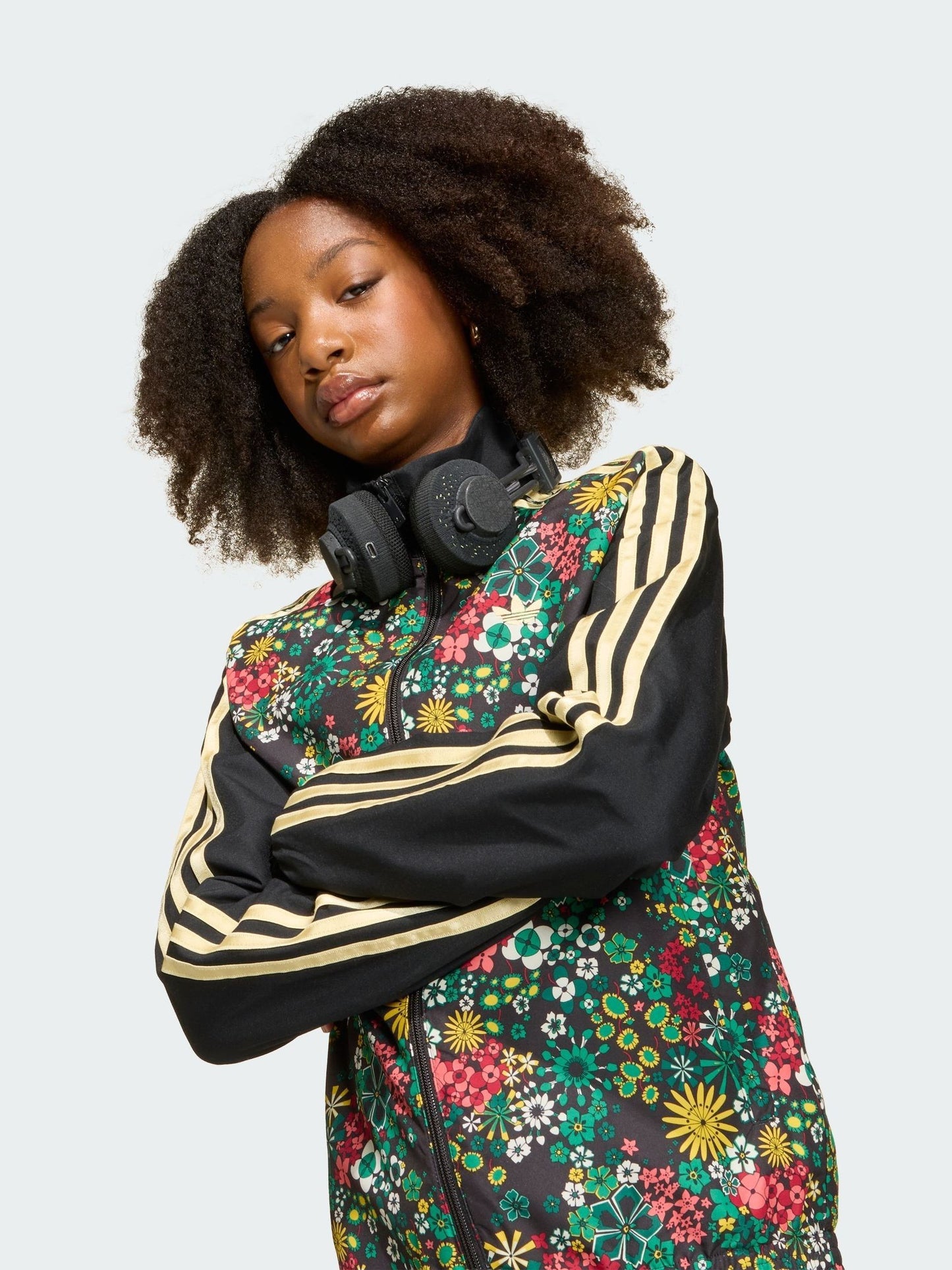 Dsiney Kidz - adidas Originals Black x Liberty London Jacket image 4