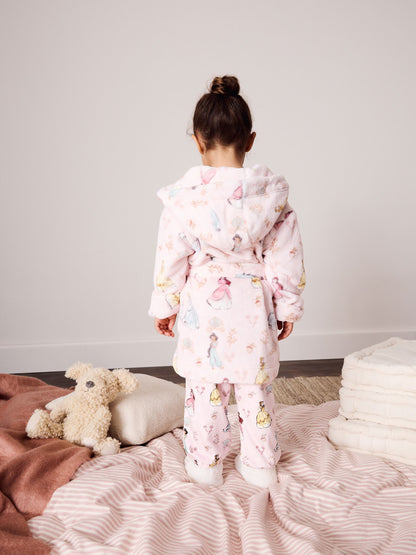 Pink Disney Princess Fleece Dressing Gown (9mths-10yrs) - image 2