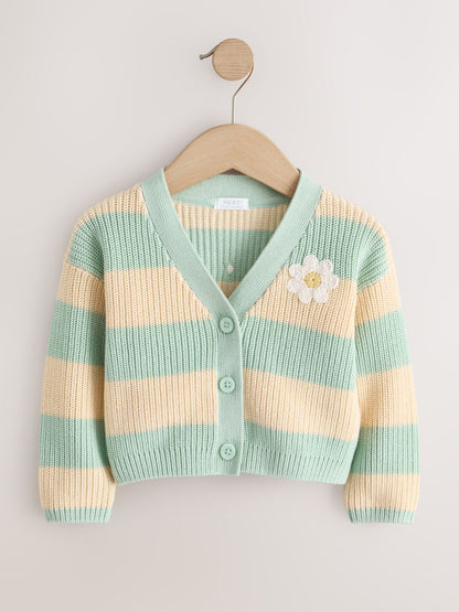 Dsiney Kidz - Blue and Ecru Daisy Days V-Neck Cardigan (3mths-7yrs) image 5