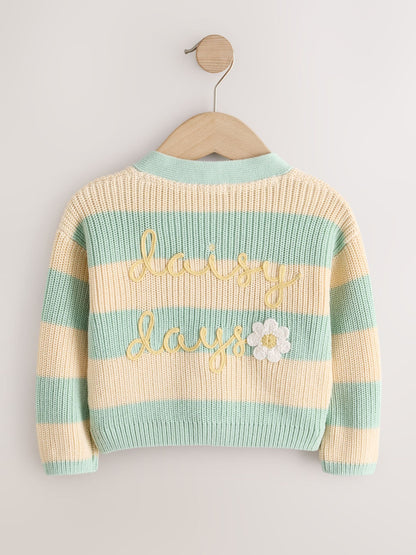 Dsiney Kidz - Blue and Ecru Daisy Days V-Neck Cardigan (3mths-7yrs) image 6