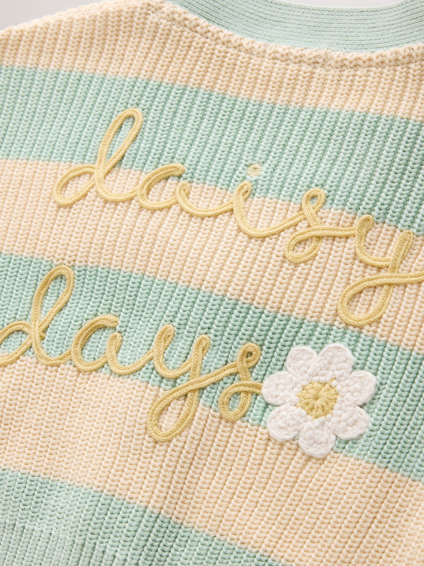 Dsiney Kidz - Blue and Ecru Daisy Days V-Neck Cardigan (3mths-7yrs) image 7