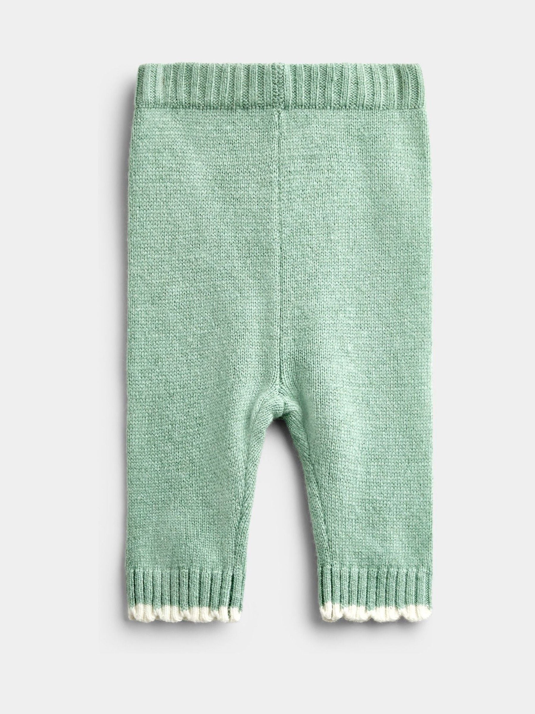 Dsiney Kidz - JoJo Maman Bébé Sage Green Hedgehog Knit Cardigan, Leggings & Hat Set image 5