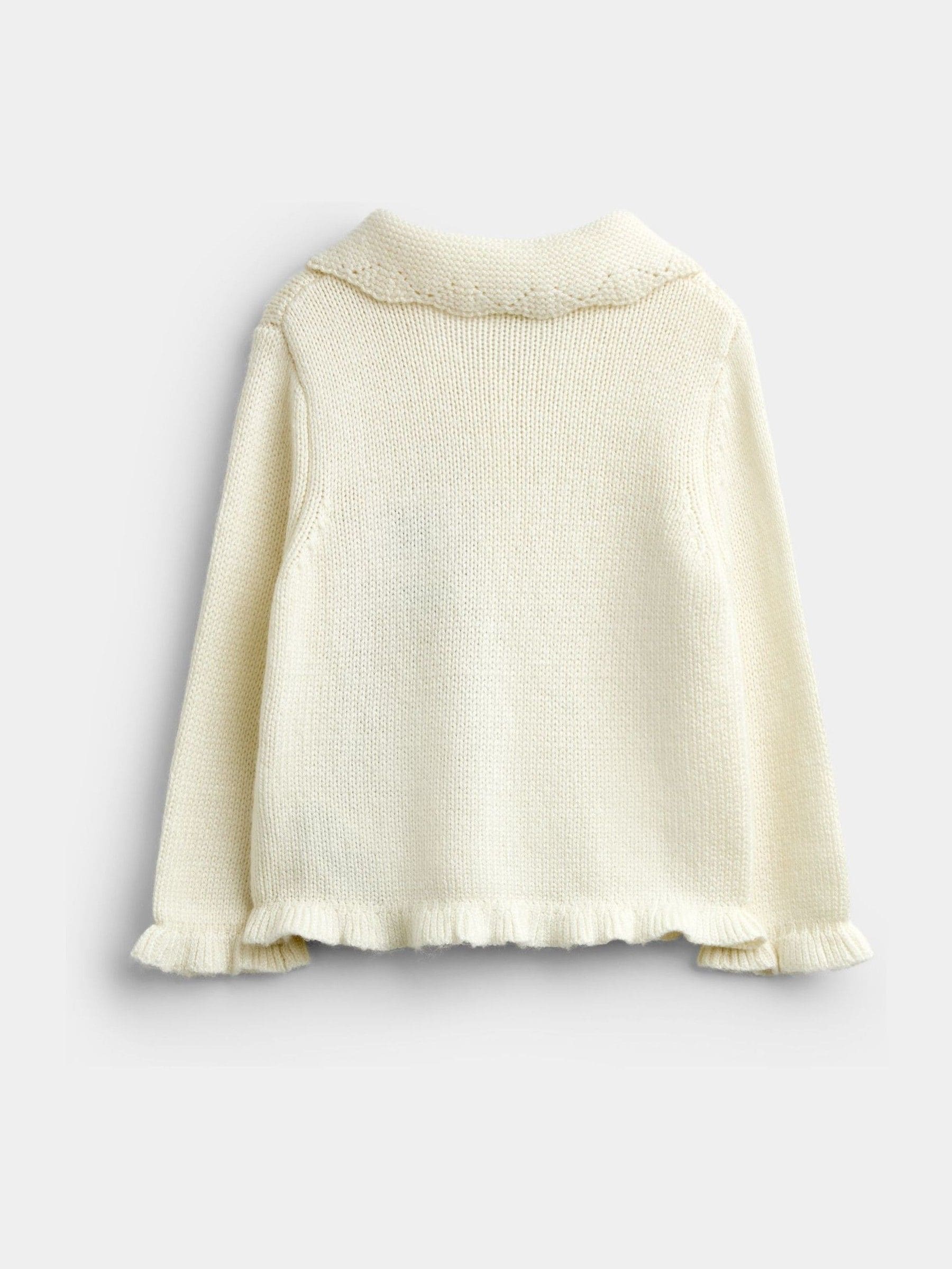 Dsiney Kidz - JoJo Maman Bébé Cream Peter Rabbit Flopsy Knit Cardigan image 2