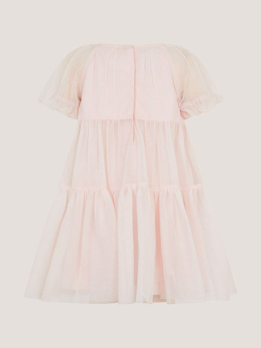 Monsoon Pink Baby Leila Embroidered Tulle Party Dress image 2