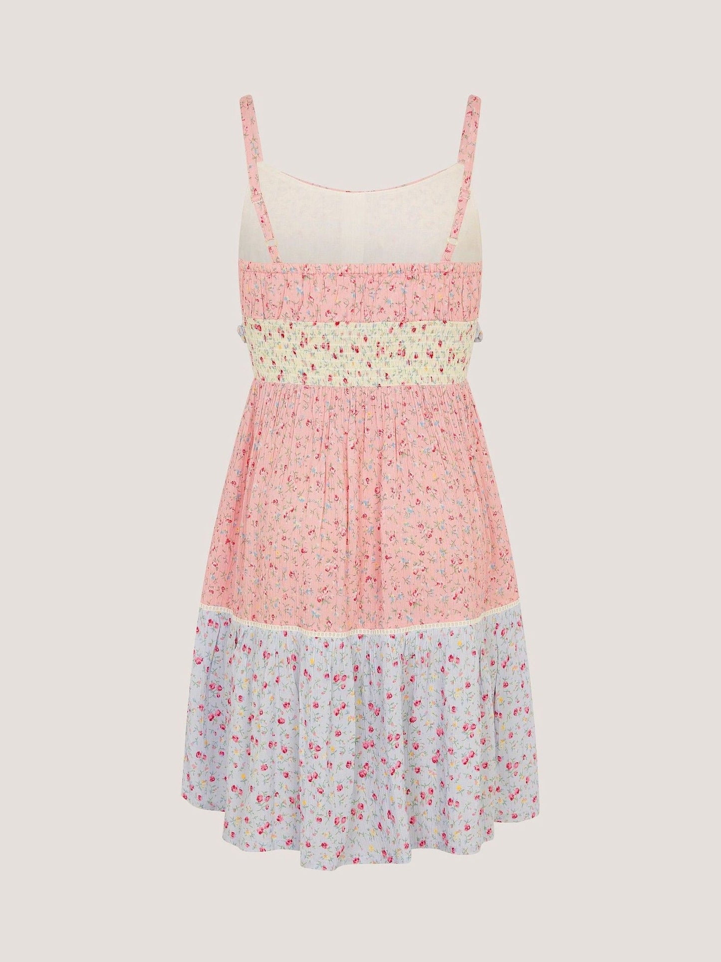 Monsoon Pink Strappy Ditsy Floral Dress image 2