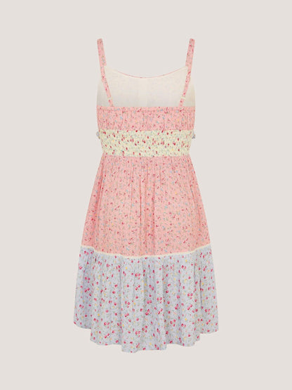 Monsoon Pink Strappy Ditsy Floral Dress image 2