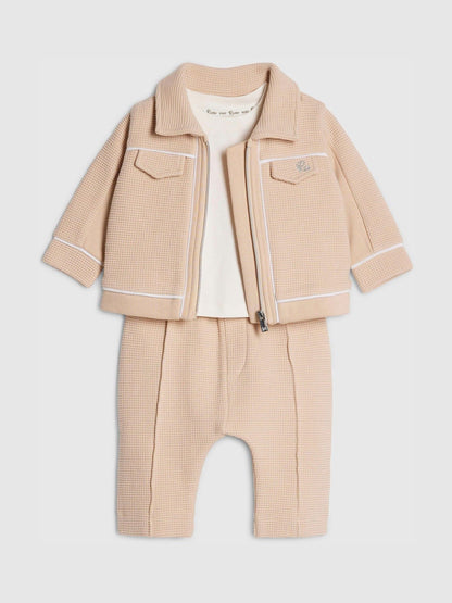 River Island Cream Shacket & Joggers Set 3 Piece image 3