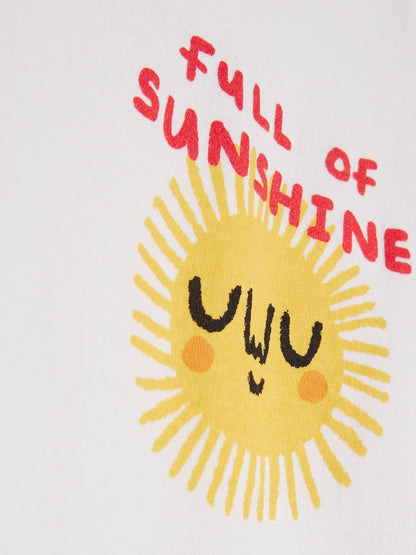 River Island White Abbie Rosie Oversized Sunshine T-Shirt image 4