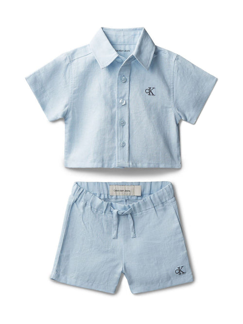 Dsiney Kidz - Calvin Klein Blue Knit Shorts 2 Piece Set image 1