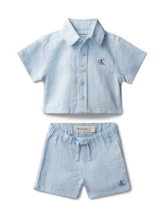 Calvin Klein Blue Knit Shorts 2 Piece Set image 1